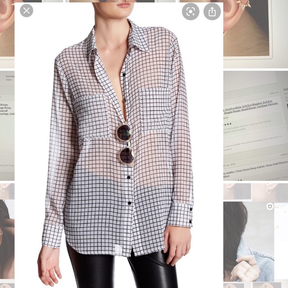 BB Dakota Grid Button Down Shirt - Picture 7 of 7